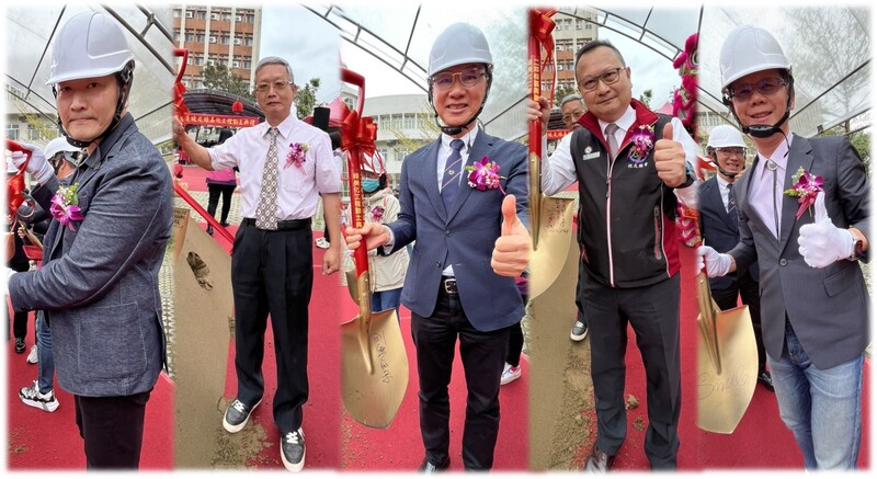 112.3.29 校友捐款千萬襄助「二坪校區周邊護坡及綠美化工程」開工動土圖片